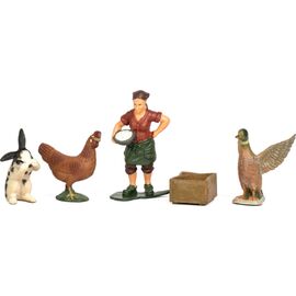 Фігурка Kids Team набір Ферма фермерка, курка, кролик, качка (Q9899-T7_3)