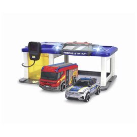 Игровой набор Dickie Toys Спасательная станция со звук. и свет. эффект., 2 машины (3716026)