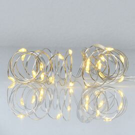Гирлянда YES! Fun Нить на медной проволоке 20 LED Желтая 2 м Статичная На батарейках (975023)