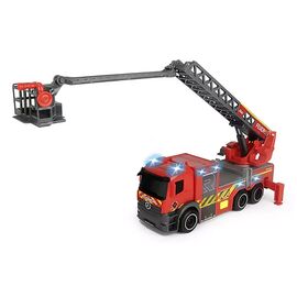 Игровой набор Dickie Toys Пожарная машина Мерседес с телескопической лестницей, со звук. и светл. эффектами 23 см (3714023)