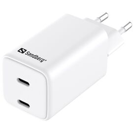 Зарядное устройство Sandberg 2xUSB 65W (2xUSB-C) Gan III (441-56)