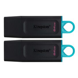 USB флеш накопичувач Kingston 2x32GB DT Exodia Black+Blue USB 3.2 (DTX/64GB-2P)