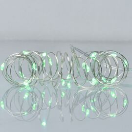 Гірлянда YES! Fun Нитка на мідному дроті 20 LED Зелена 2 м Статична На батарейках (975026)