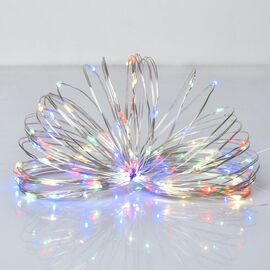 Гирлянда YES! Fun Нить на медной проволоке 50 LED Разноцветная 5 м Статическая USB (975039)