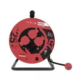 Сетевой удлинитель EMOS катушка 4 роз., 25 м (P08225)