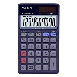 Калькулятор Casio SL-310TER+-WA-EP, темно-синий (CALC-CAS-SL-310TER)