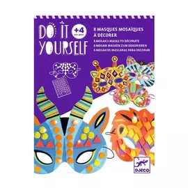 Набір для творчості Djeco Набір масок з мозаїкою Зроби сам Тварини (DJ07900)