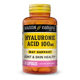 Витамин Mason Natural Гиалуроновая кислота 100мг, Hyaluronic Acid, 30 капсул (MAV-17778)