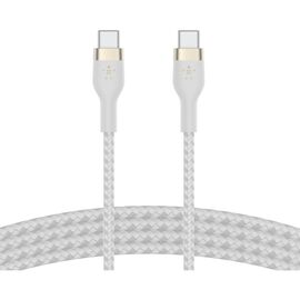 Дата кабель USB-C to USB-C 2.0m 60W White Belkin (CAB011BT2MWH)