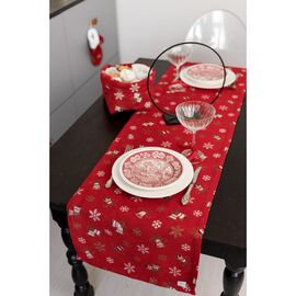 Дорожка на стол Прованс Колокольчики на красном 40 х 140 см (036822)