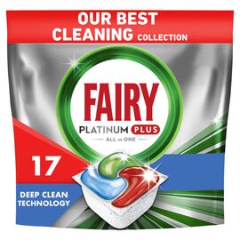 Таблетки для посудомоечных машин Fairy Platinum Plus All in One Fresh Herbal Breeze 17 шт. (8006540728772)