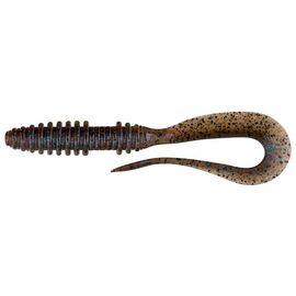 Силікон рибальський Keitech Mad Wag Slim 4.5" (9 шт/упак) ц:207 green pumpkin pp. flk (1551.09.67)
