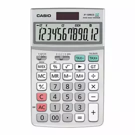 Калькулятор Casio JF-120ECO-W-EP, серый (CALC-CAS-JF-120ECO-W)