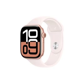 Смарт-часы Apple Watch Series 10 GPS 46mm Rose Gold Aluminium Case with Light Blush Sport Band - M/L (MWWU3QH/A)