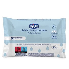 Детские влажные салфетки Chicco мягкие очищающие, 16 шт (12050.20)