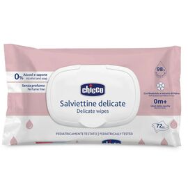 Детские влажные салфетки Chicco мягкие очищающие, деликатные, 72 шт. (12050.60)