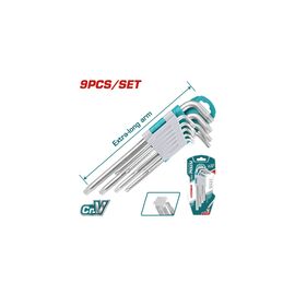 Ключ Total THT106391 Torx удлиненный, T10-T50, 9шт. (THT106391)