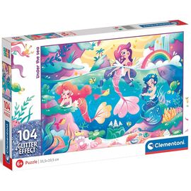 Пазл Clementoni Under the Sea серия Glitter Effect, 104 элемента (20149)