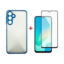 Чехол для мобильного телефона Dengos Samsung Galaxy A16 5G Matte + glass (Blue) (DG-KM-118)