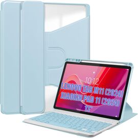 Чохол до планшета BeCover 360° Rotatable + Keyboard Lenovo Tab M11 (2024) TB-TB330FU/Xiaoxin Pad 11 (2024) 11" Light Blue (712410)
