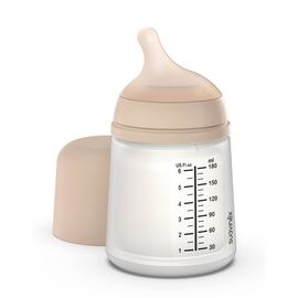 Бутылочка для кормления Suavinex Zero. Zero Beige 180 мл, адаптивный поток (308416)