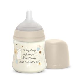 Бутылочка для кормления Suavinex Wonderland 150 мл, физиологическая, медленный поток, бежевая (308746)
