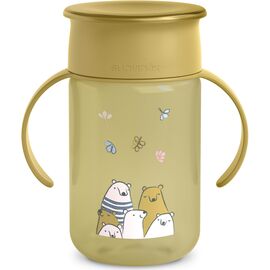 Поїльник-непроливайка Suavinex Bear Family 340 мл, +12 міс. жовта (402648)
