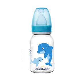 Пляшечка для годування Canpol babies PP LOVE&SEA 120 мл блакитна (59/300_blu)