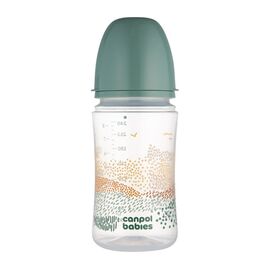 Бутылочка для кормления Canpol babies Easystart MOUNTAINS антиколиковая с широким отверстием 240 мл бежевая (35/243_bei)