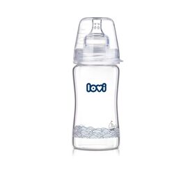 Бутылочка для кормления Lovi Diamond Glass - Marine стеклянная 250 мл (74/201)