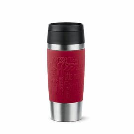 Термокружка Tefal Travel Mug Classic, 360мл, нержавіюча сталь, червоний (N2020410)