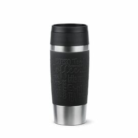 Термокружка Tefal Travel Mug Classic, 360мл, нержавіюча сталь, чорний (N2020210)