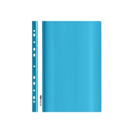 Папка-скоросшиватель Economix А4 с перфорацией, фактура "глянец", голубая (E31510-11)
