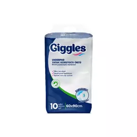 Пеленки для младенцев Giggles 60х90 см 10 шт (8680131202027)
