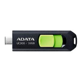 USB флеш накопитель ADATA 32GB UC300 Black/Green Type-C USB 3.2 (ACHO-UC300-32G-RBK/GN)