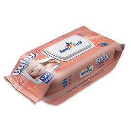 Детские влажные салфетки Handy Fresh яблуко, клапан 120 шт (4820237500212)