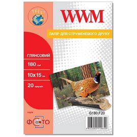 Фотобумага WWM 10x15 (G180.F20)