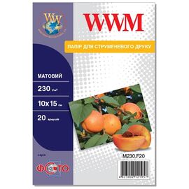 Фотобумага WWM 10x15 (M230.F20)