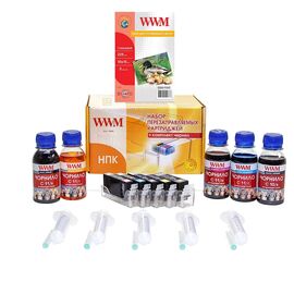 Комплект перезаправляемых картриджей WWM CANON iP4840/MG5140/5240 AO-chip (RC.CLI426ARC)