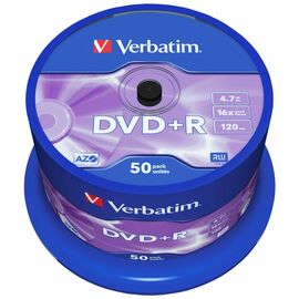 Диск DVD Verbatim 4.7Gb 16X CakeBox 50 шт (43550)