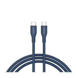 Дата кабель USB-C to USB-C 1.0m CC60SC10 60W Silicon Dark blue Canyon (CNS-CC60SC10DB)