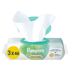 Детские влажные салфетки Pampers Harmonie New baby 3 пачки х 46 шт (8700216201025)