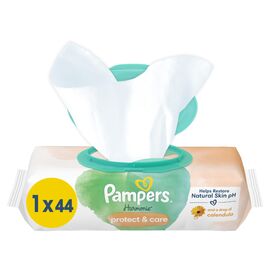 Детские влажные салфетки Pampers Harmonie Protect&Care с календулой 44 шт (8700216250641)