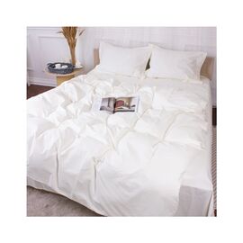 Постільна білизна MirSon Poplin Line 002 Milky White 110x140 (2200006277323)