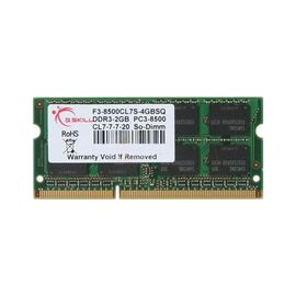 Модуль пам'яті для ноутбука SoDIMM DDR3 4GB 1066 MHz G.Skill (F3-8500CL7S-4GBSQ)