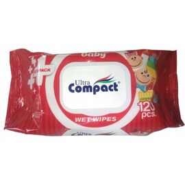 Детские влажные салфетки Ultra Compact Ecopack з клапаном 2 пачки по 120 шт (2000064264538)