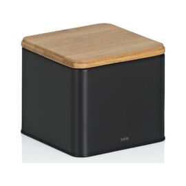 Емкость для сыпучих продуктов Kela Kiril 11.5х11.5х9.5 см 0.8 л чорна (17887)