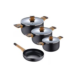 Набор посуды Bergner Earth black, 7 предметів (BG-34630-BK)