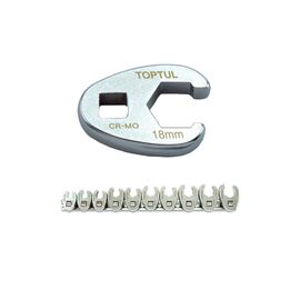 Ключ Toptul розрізний односторонній 3/8" 10шт 10-19мм (GAAR1001)