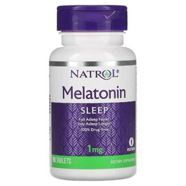 Амінокислота Natrol Мелатонін, 1 мг, Melatonin, 90 таблеток (NTL-00465)